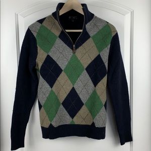 J. Crew Men’s Lambswool Argyle Sweater